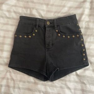 Amuse Society Studded Shorts